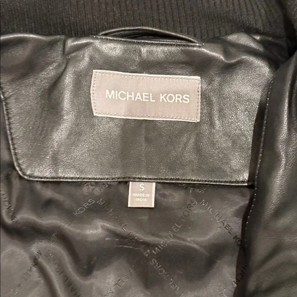 Michael Kors Leather Jacket - Men’s Small - Picture 2 of 9